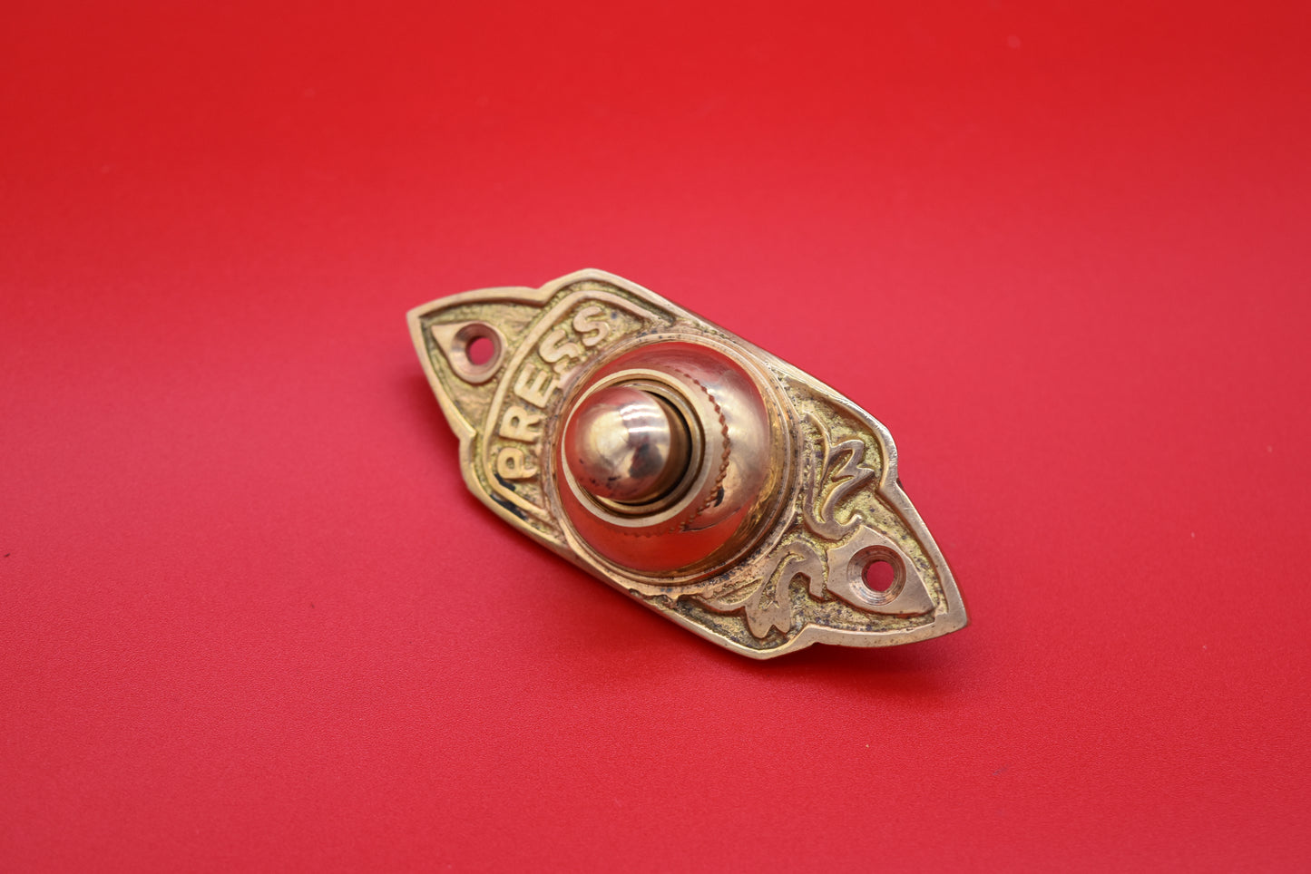 Door Bell Push - The Minster - Brass