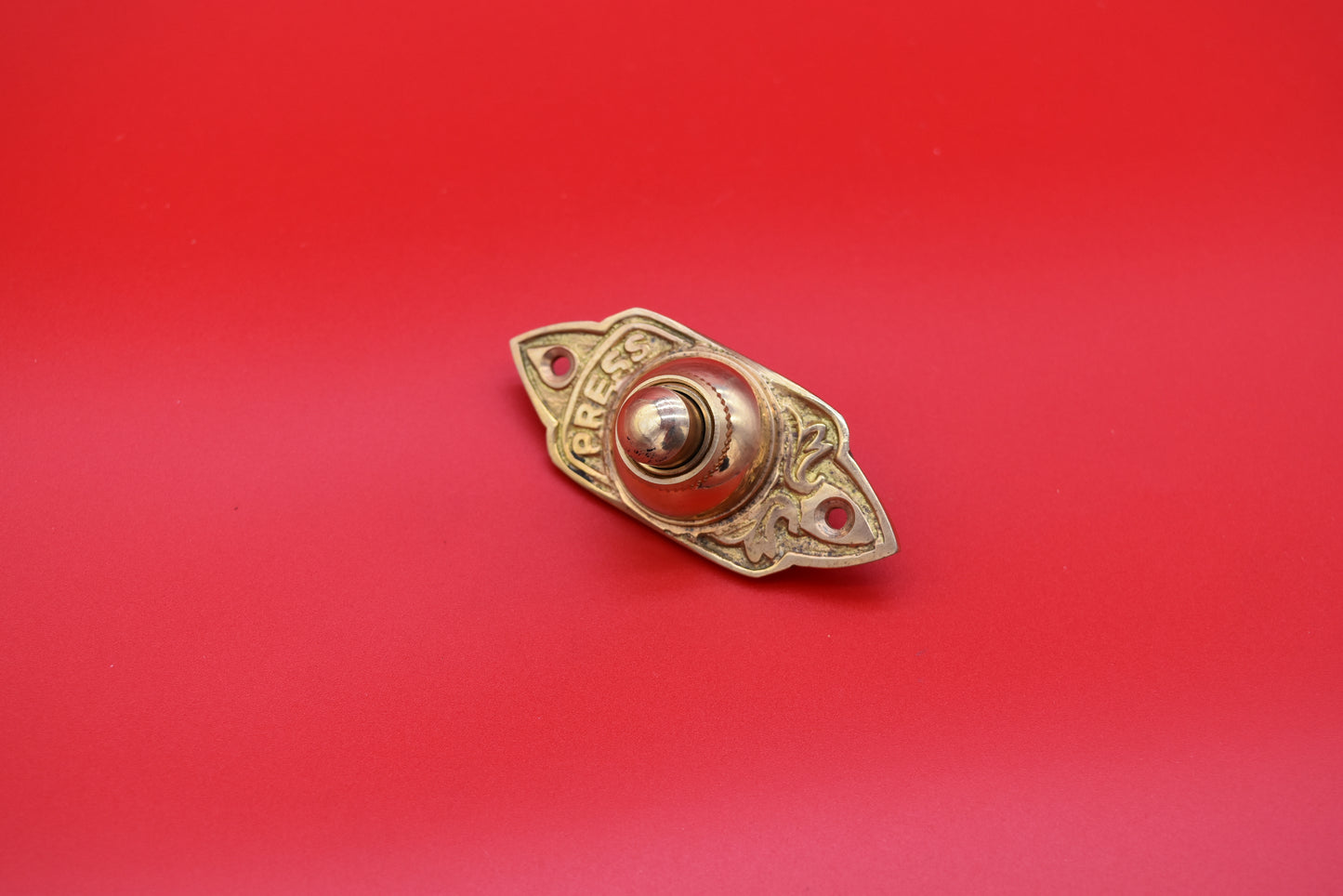 Door Bell Push - The Minster - Brass