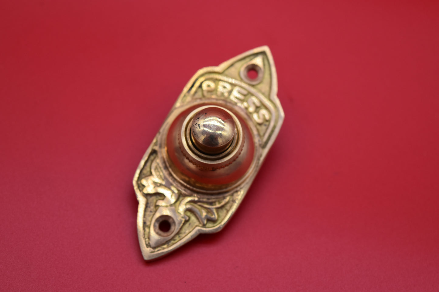 Door Bell Push - The Minster - Brass