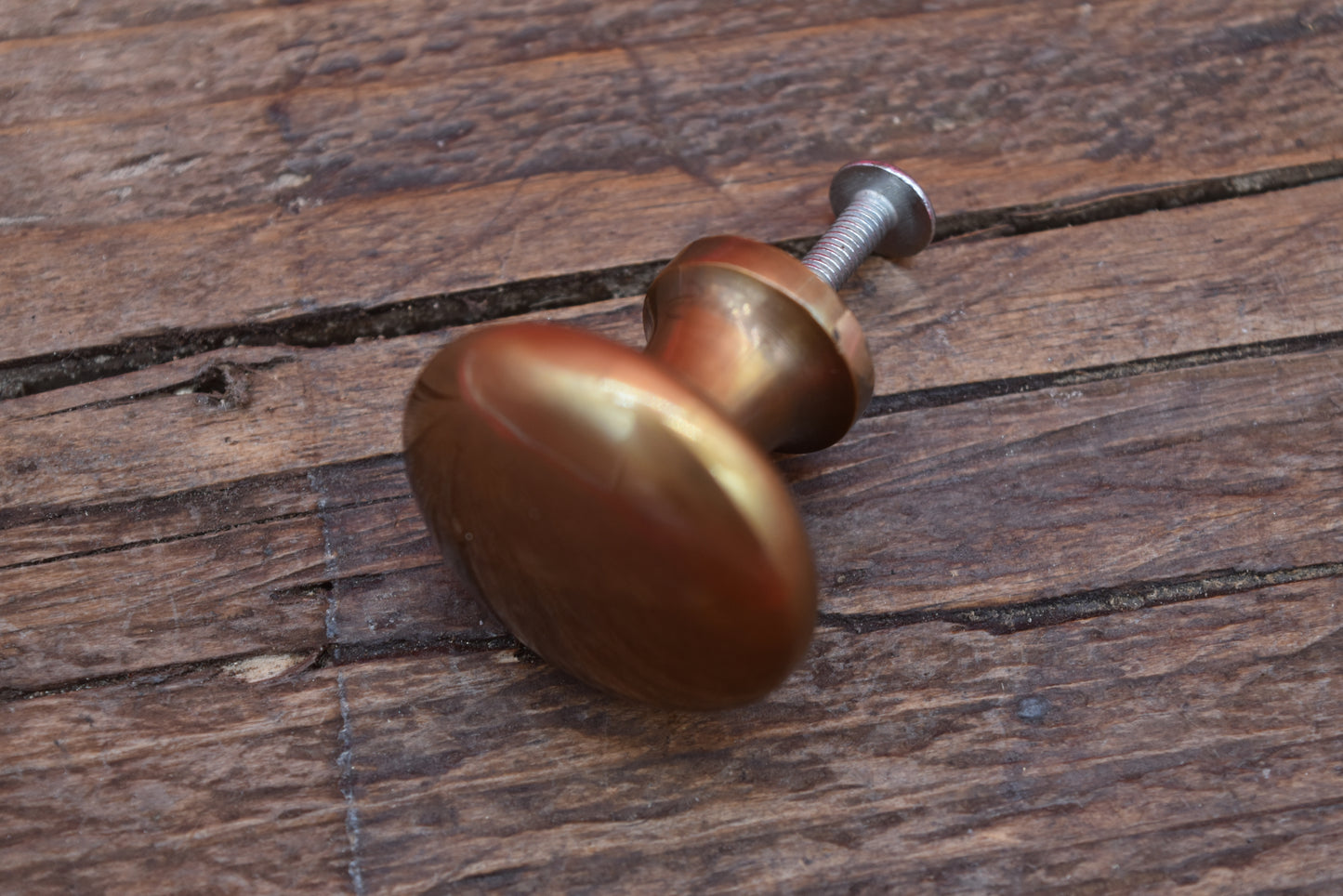 Plain Shaker Round Drawer Knob - Brass and Antique brass