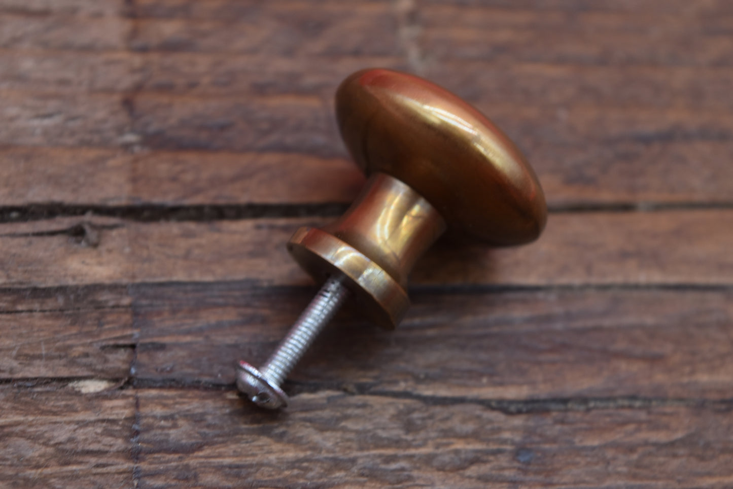 Plain Shaker Round Drawer Knob - Brass and Antique brass