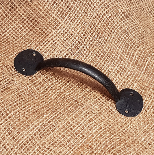 Penny End Hand Forged Bow Handle 8" Black