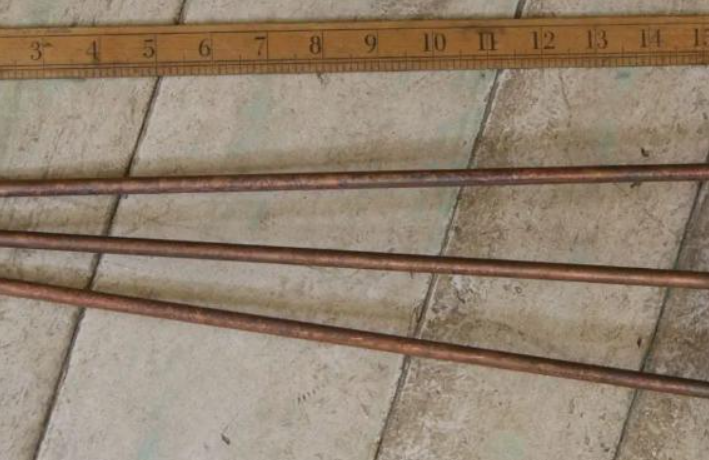 Hairpin Legs - Antique Copper - 3 prong - 16"