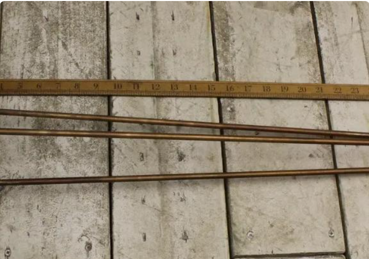 Hairpin Legs - Antique Copper - 3 prong - 16"