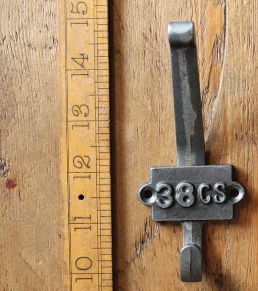 Coat Hook Double 38CS 2 Part Cast Iron 110mm