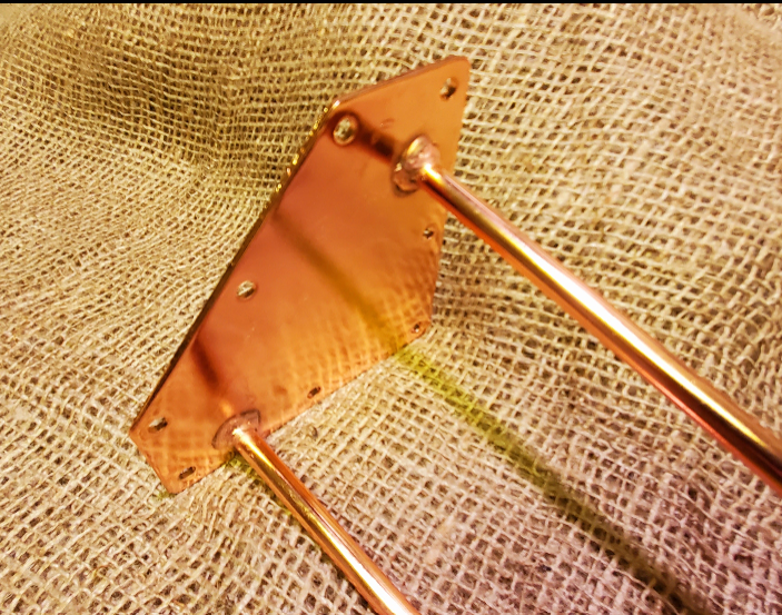 Hairpin Leg - 2 Prong - Polished Copper 14" - 16"