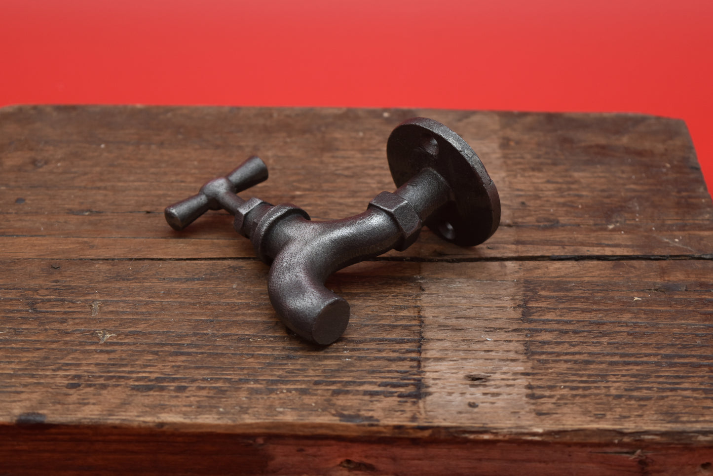 Tap Pull Handle Cast Antique Iron 95mm hook