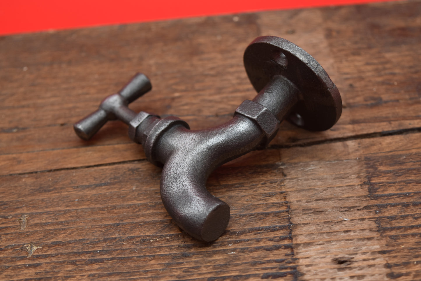 Tap Pull Handle Cast Antique Iron 95mm hook