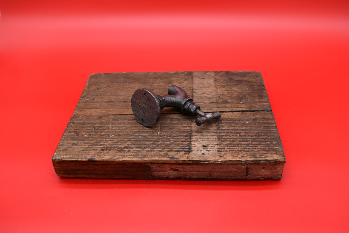 Tap Pull Handle Cast Antique Iron 95mm hook