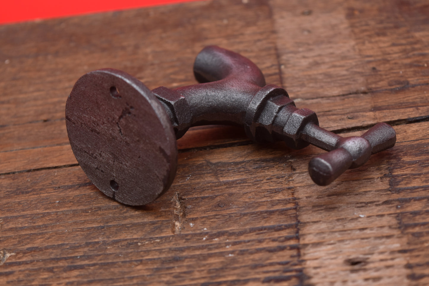 Tap Pull Handle Cast Antique Iron 95mm hook