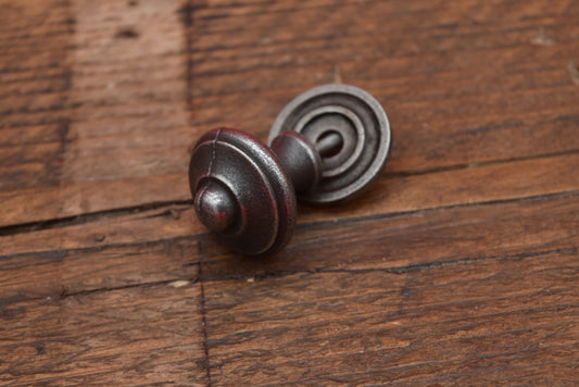 Victorian Round with Back Plate - Drawer Knob
