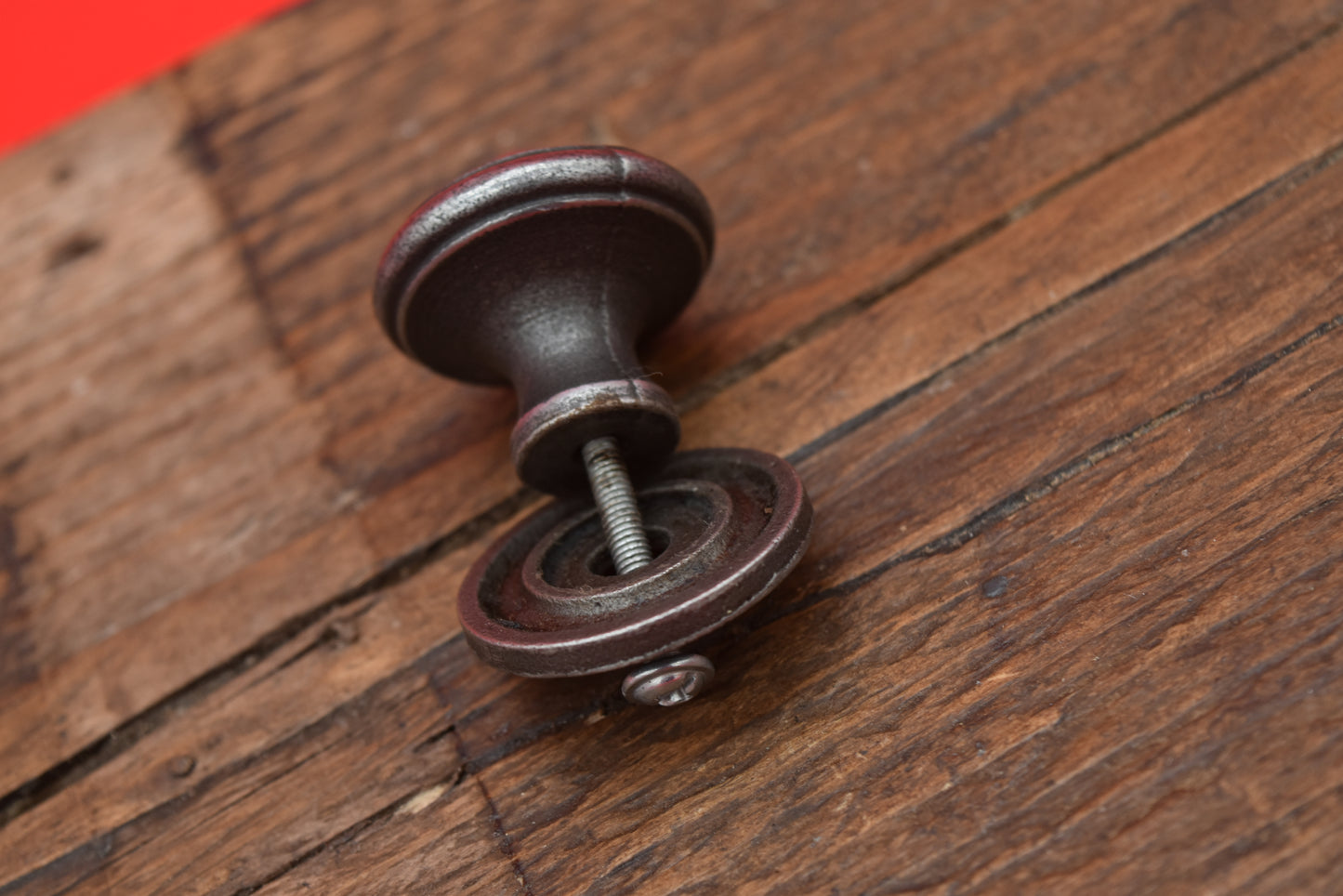 Victorian Round with Back Plate - Drawer Knob