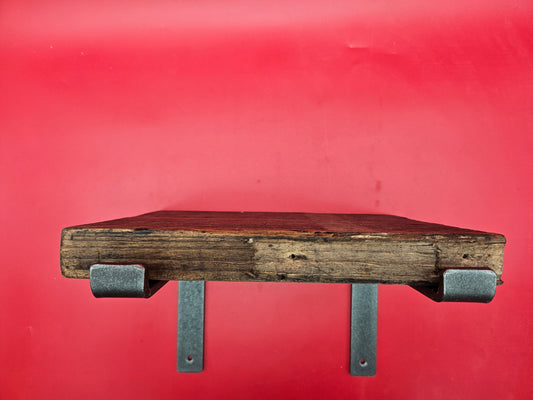 Hand forged bracket, soft industrial look