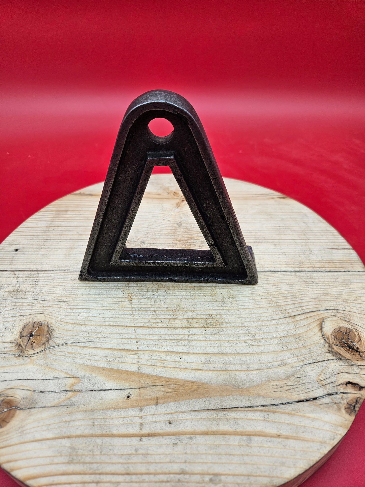 A-shape Wheel Axle Bracket Antique Iron - 2 Sizes