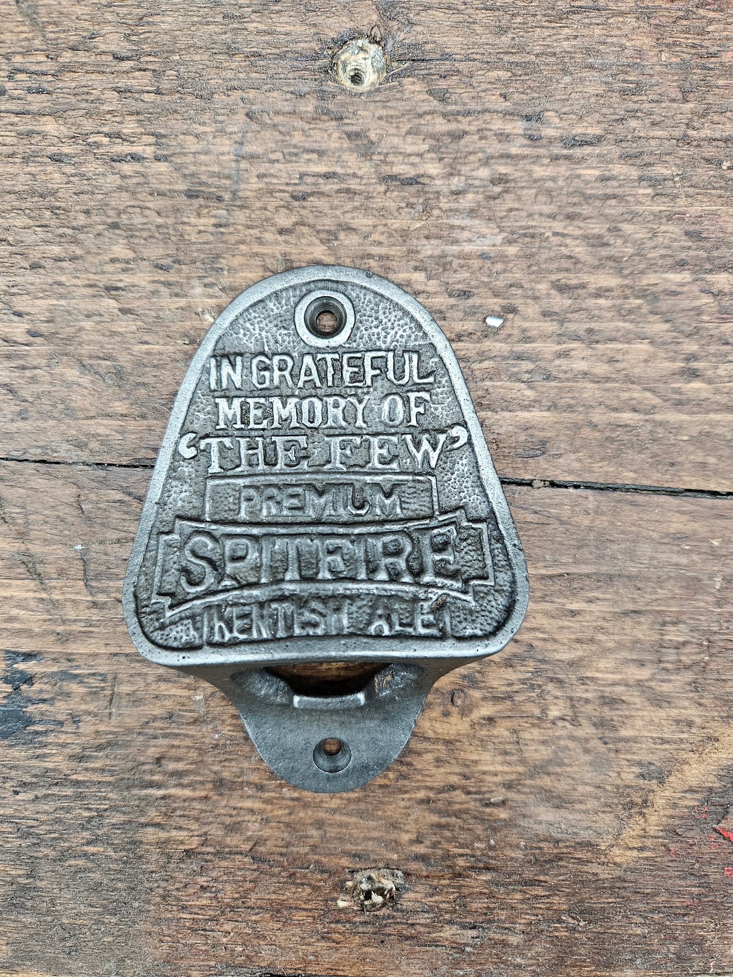 Spitfire - 'In grateful memory of the few' - Beer bottle opener