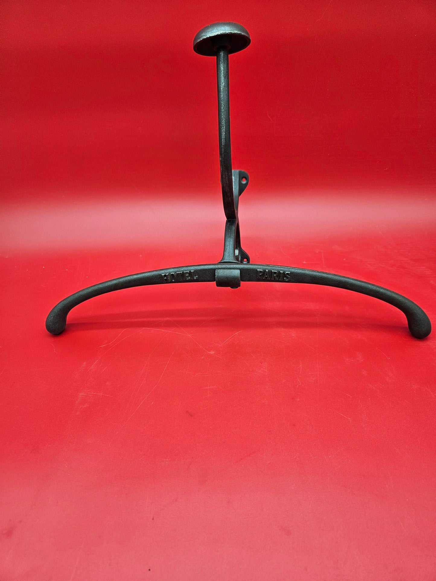Clothes Hanger Jacket HIlton, Paris, or Ritz style Cast Antique Iron 400mm