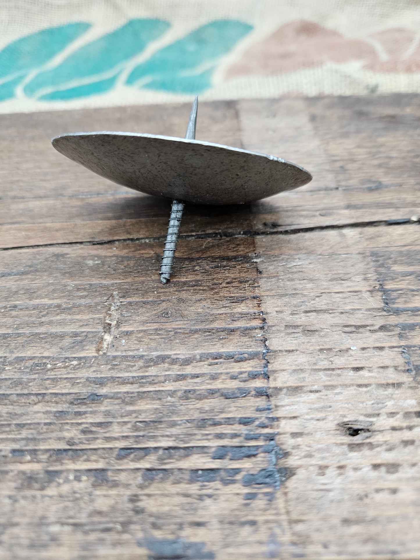 Candle Base Holder - 3" Screw-In Pressed Steel