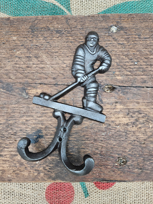 Coat Hook ICE HOCKEY Cast Iron