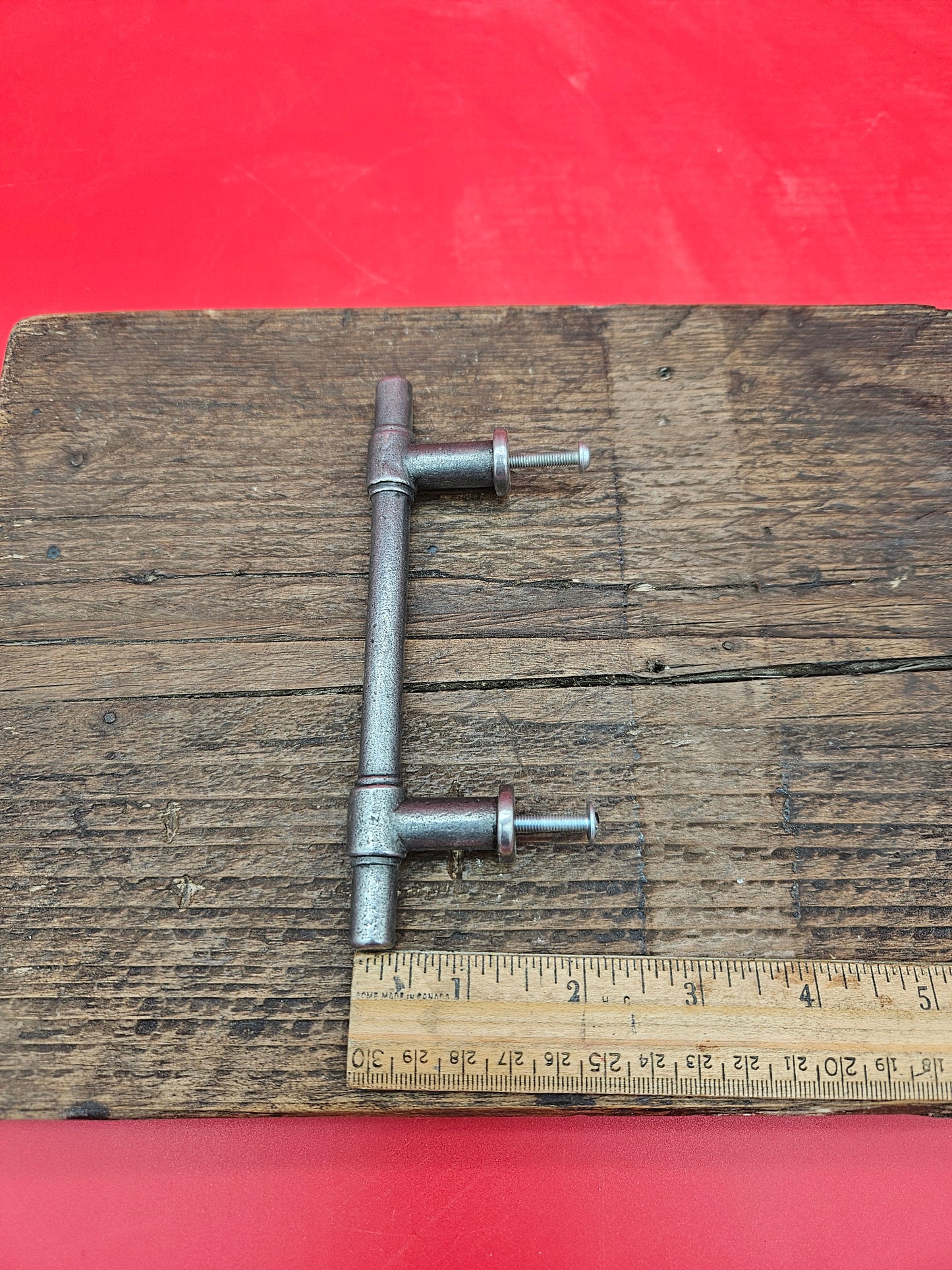 Bar Handle Cast Antique Iron KETTLEWELL 6 inches