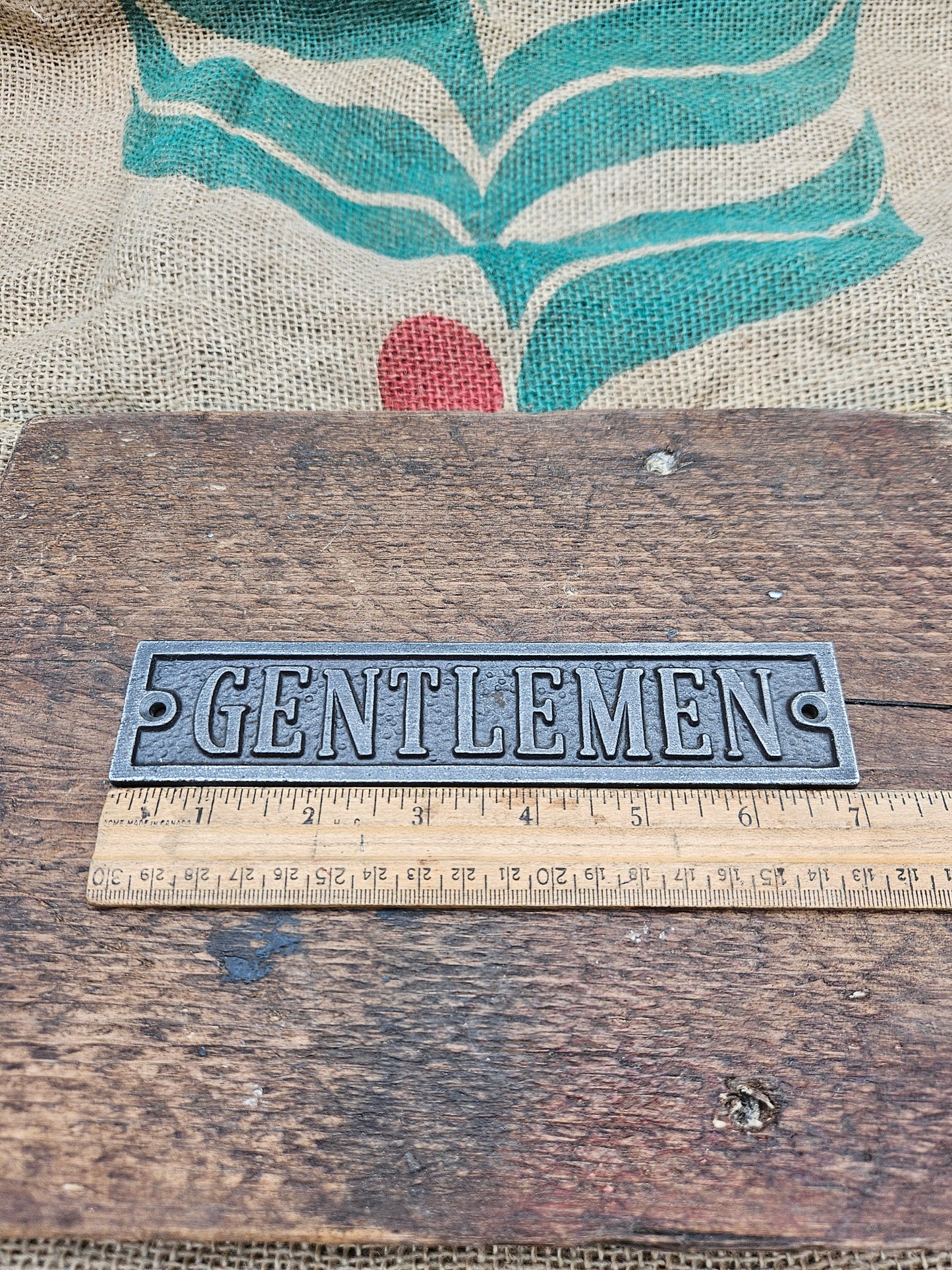 Gentlemen Plaque