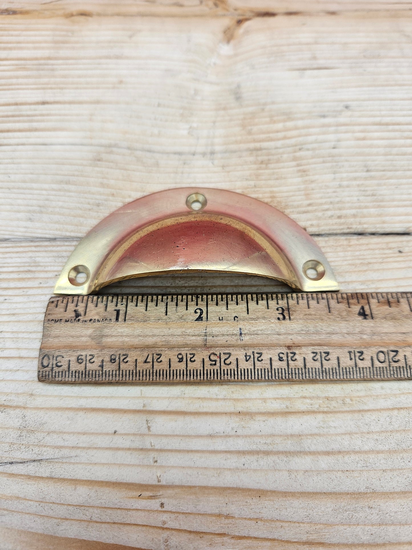 Basic Design - Solid Brass Polished Cup Pull Handle