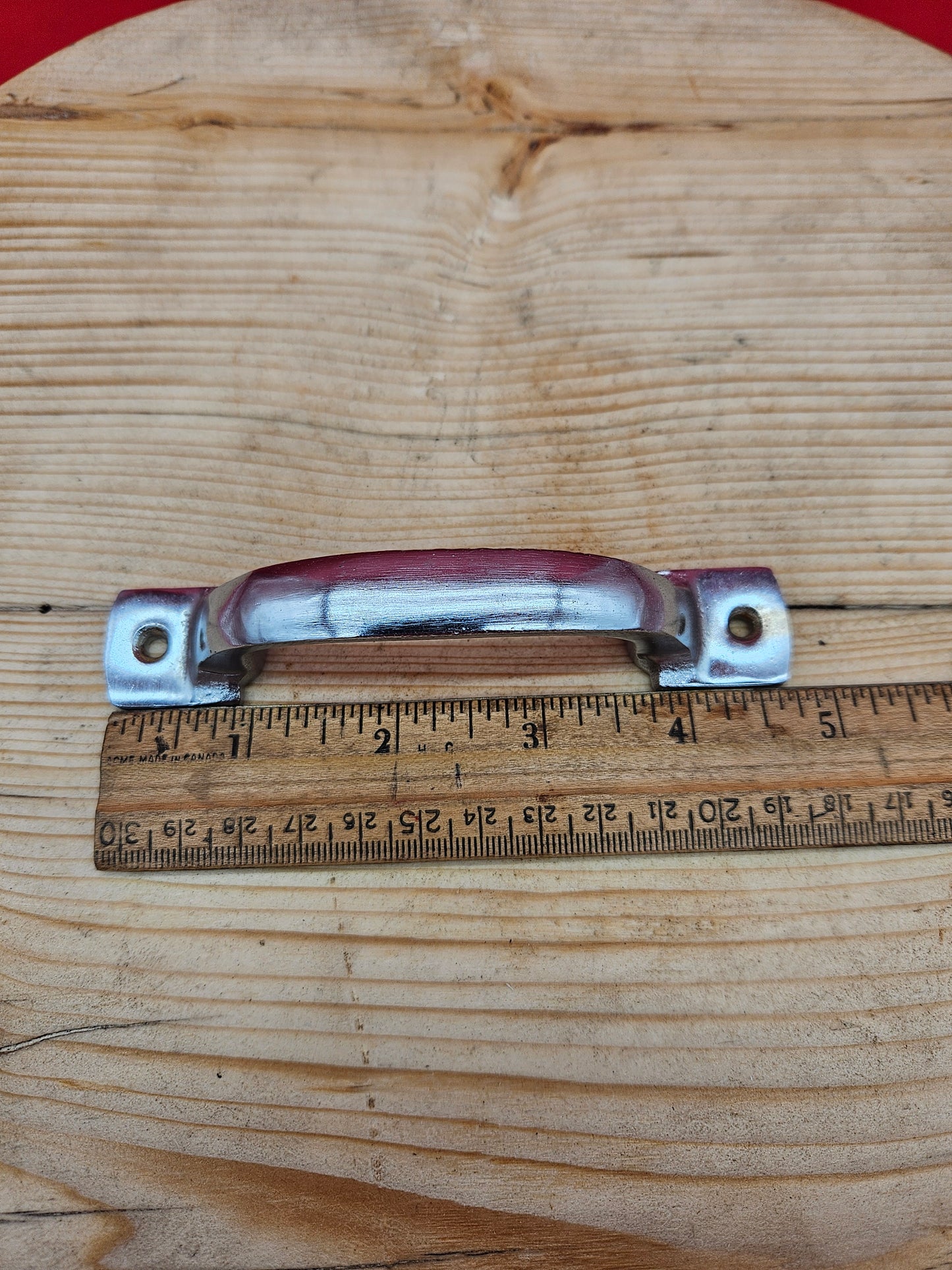 Square D Handle 5" Polished Chrome