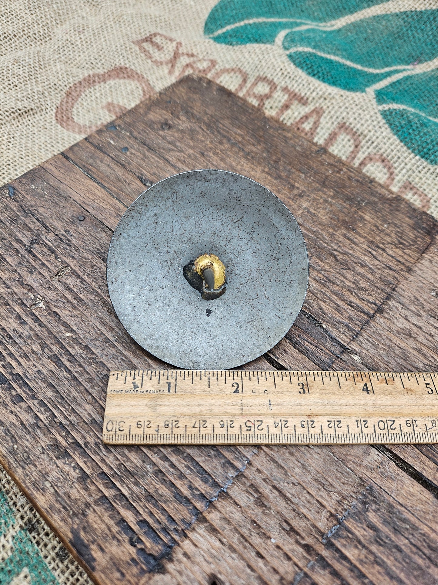 Candle Base Holder - 3" Screw-In Pressed Steel