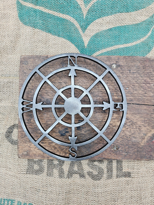 Trivet Pot Stand / Circular Compass - 8 inches wide by 2 inches high