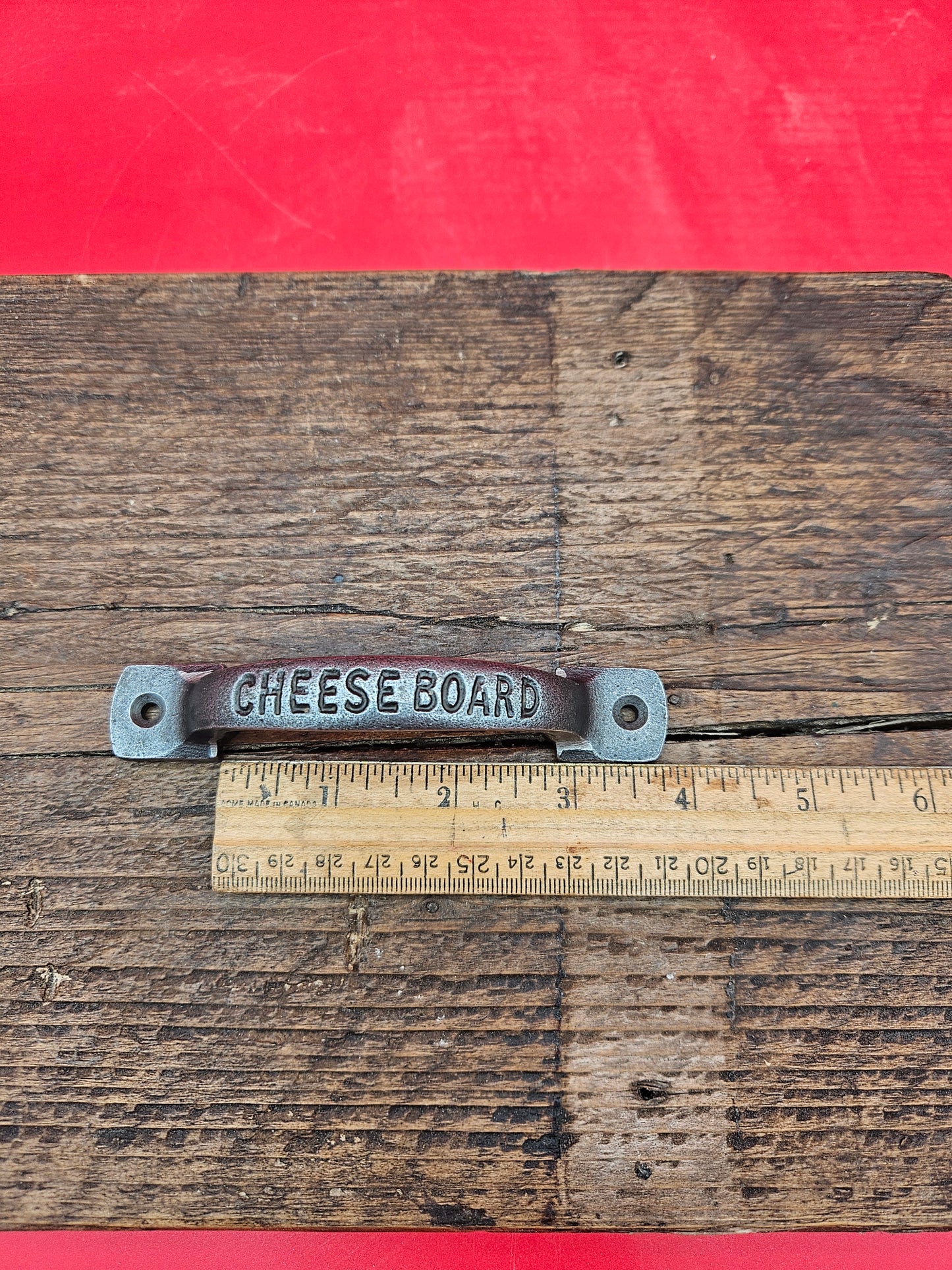 Cheese Board Handle - Antique Iron