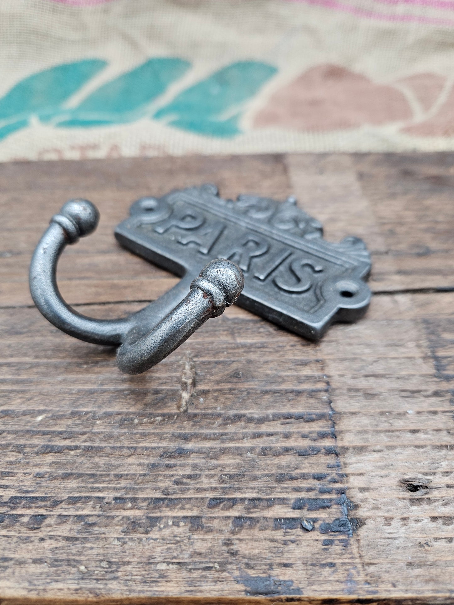 Double Robe Paris Plaque Hook