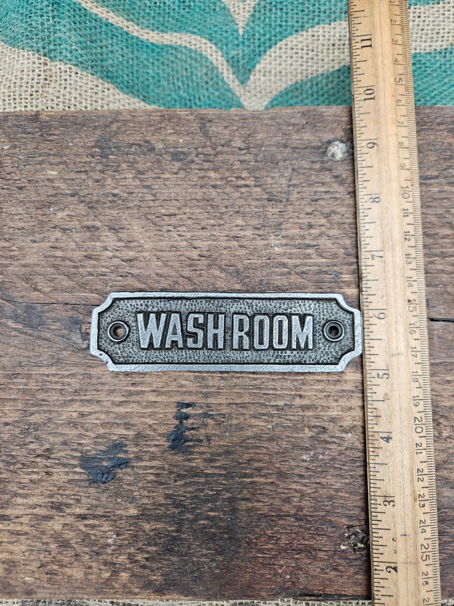 Washroom Plaque