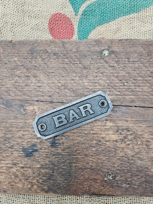 Bar Plaque