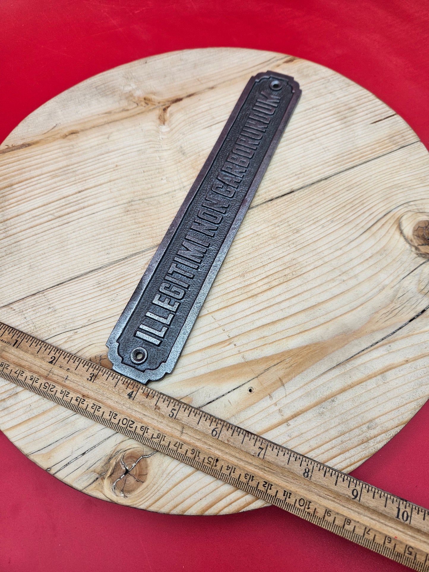 Illegitimi Non Carborundom -Ant Iron Plaque