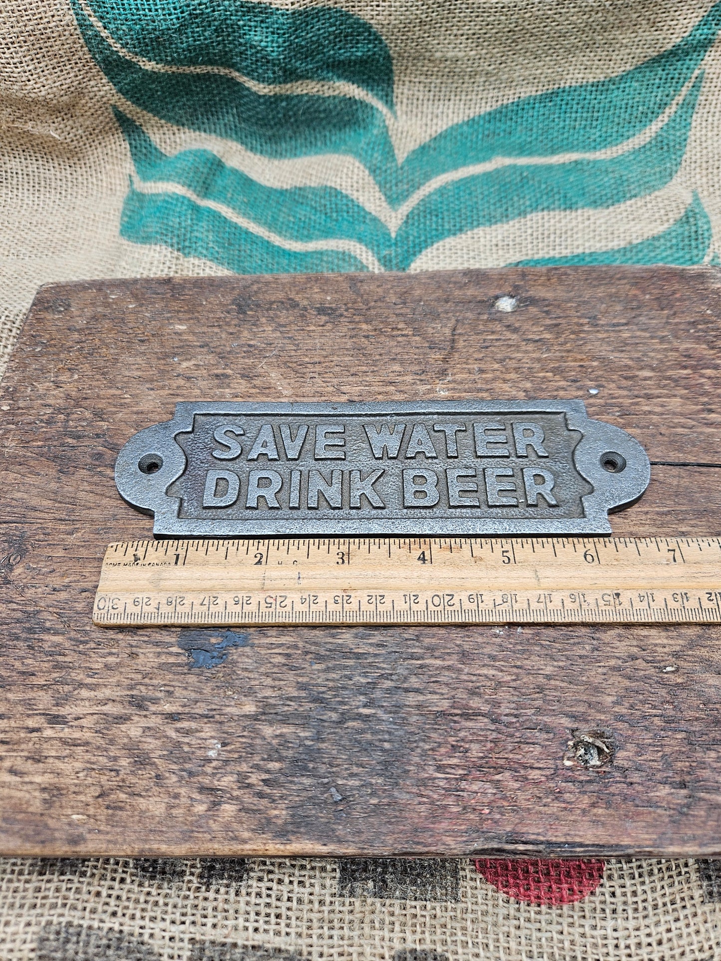 Save Water Drink Beer Plaque