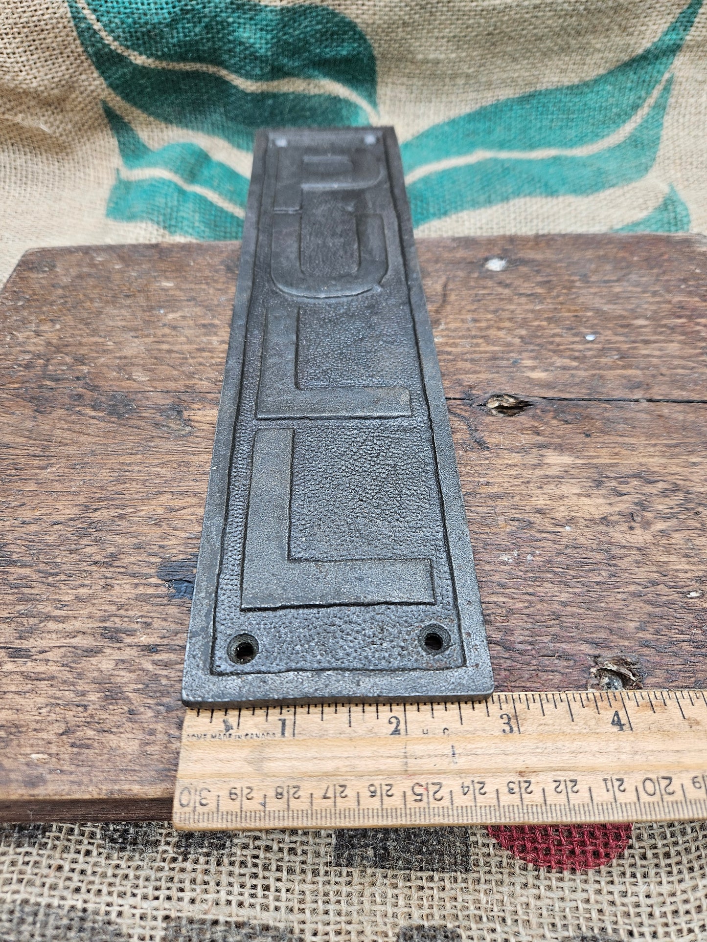 Door Push plate - PULL