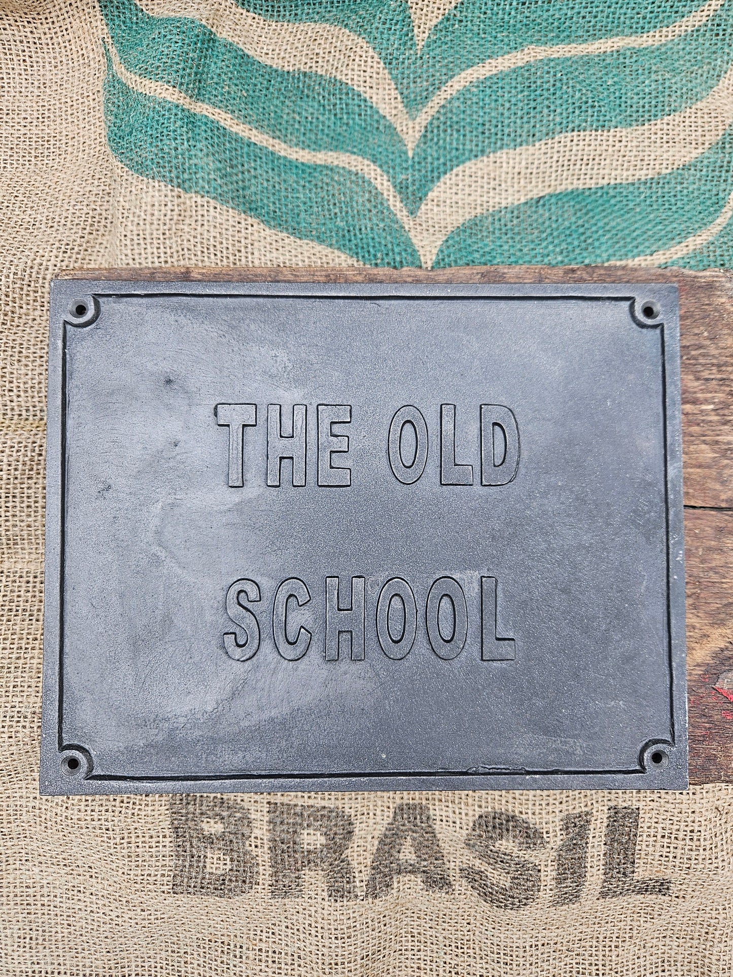 The Old School Plaque