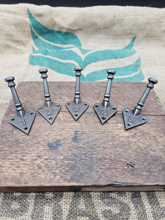 Numbered set 1-5 Tri-Hooks