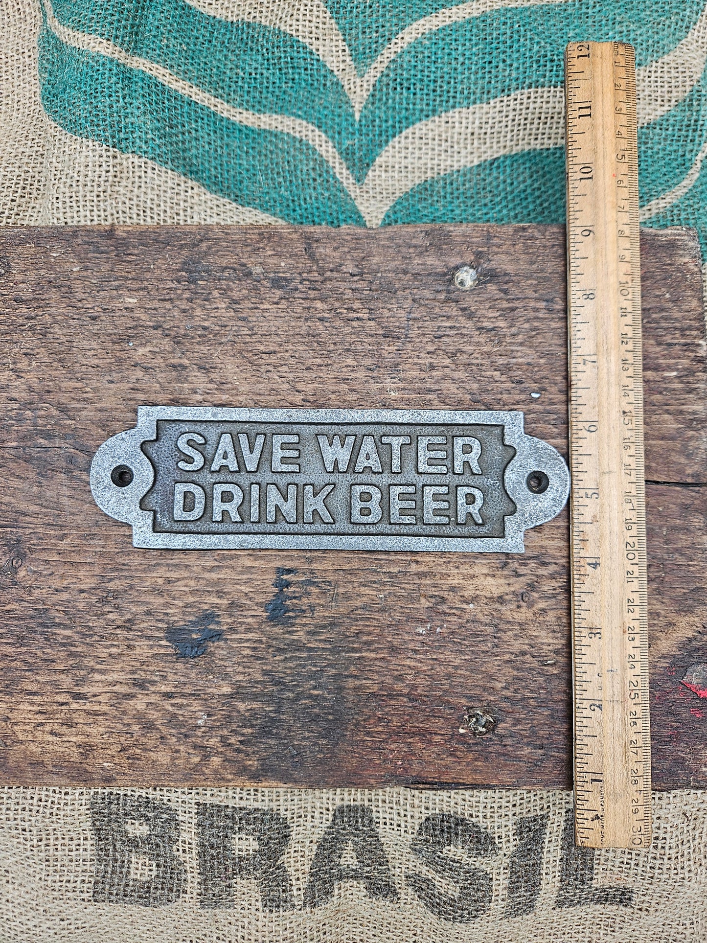 Save Water Drink Beer Plaque