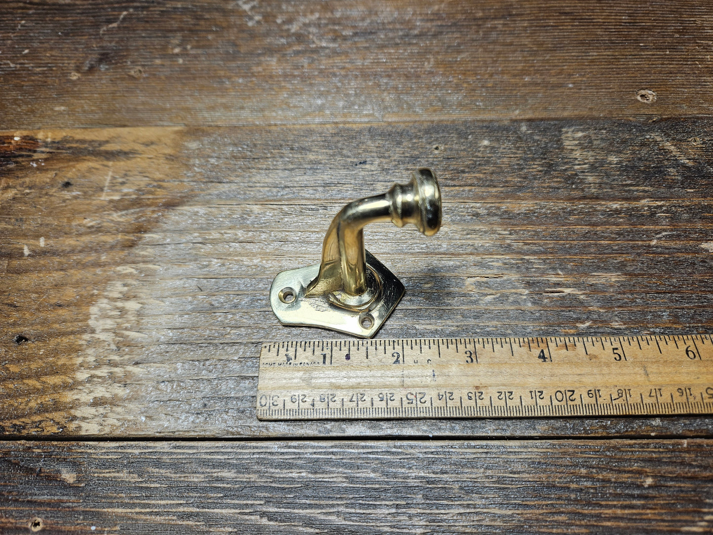 Larder Hook - Antique Iron and Solid Brass Finishes