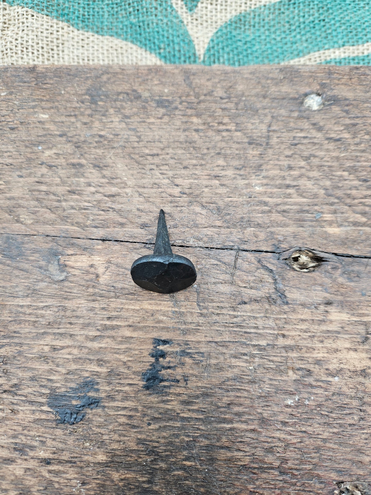 Hand Forged Round Steel Stud - 1"