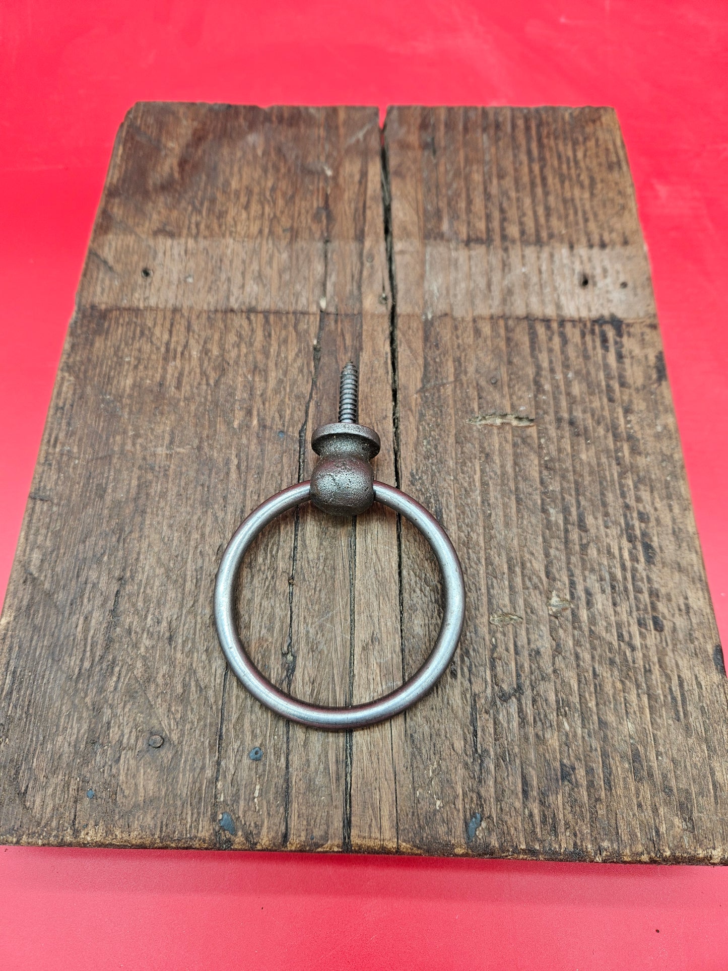 Ring Door Pull Handle 2.75" Antique Iron