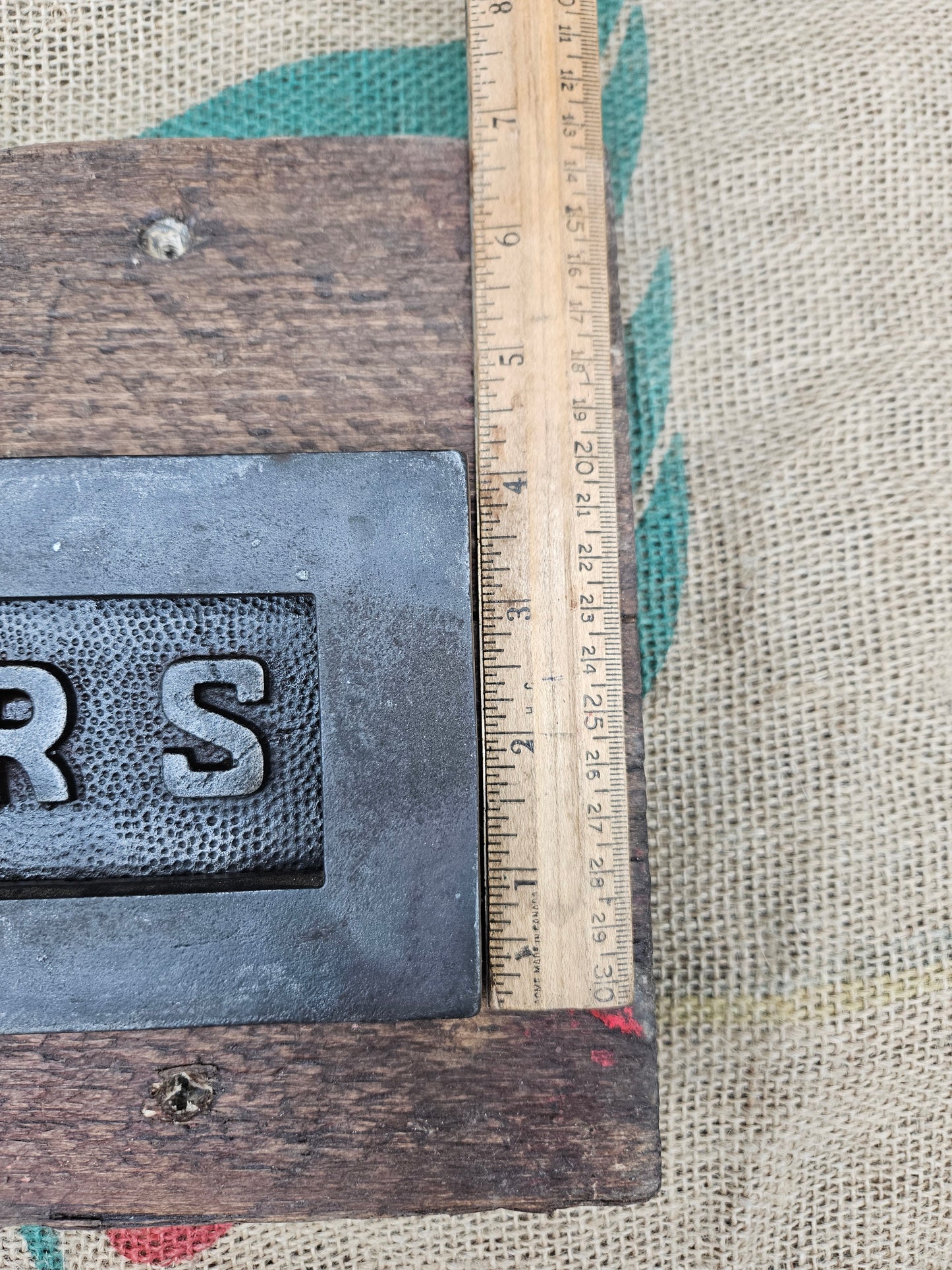 Letter Box Plate - Antique Iron - 2 Sizes- inner back plate sold seperately