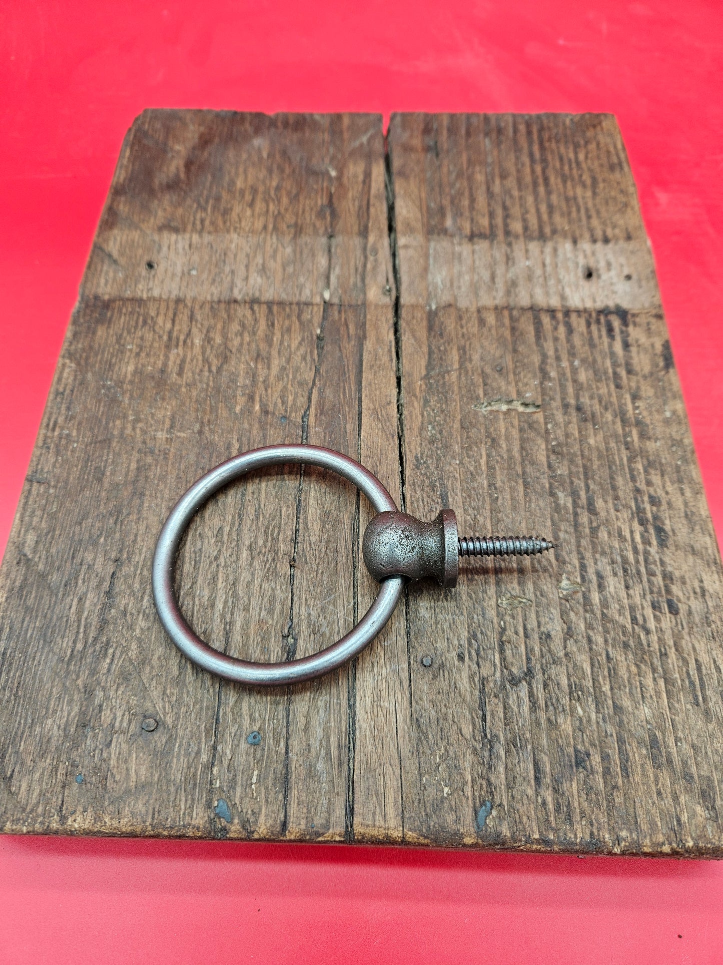 Ring Door Pull Handle 2.75" Antique Iron