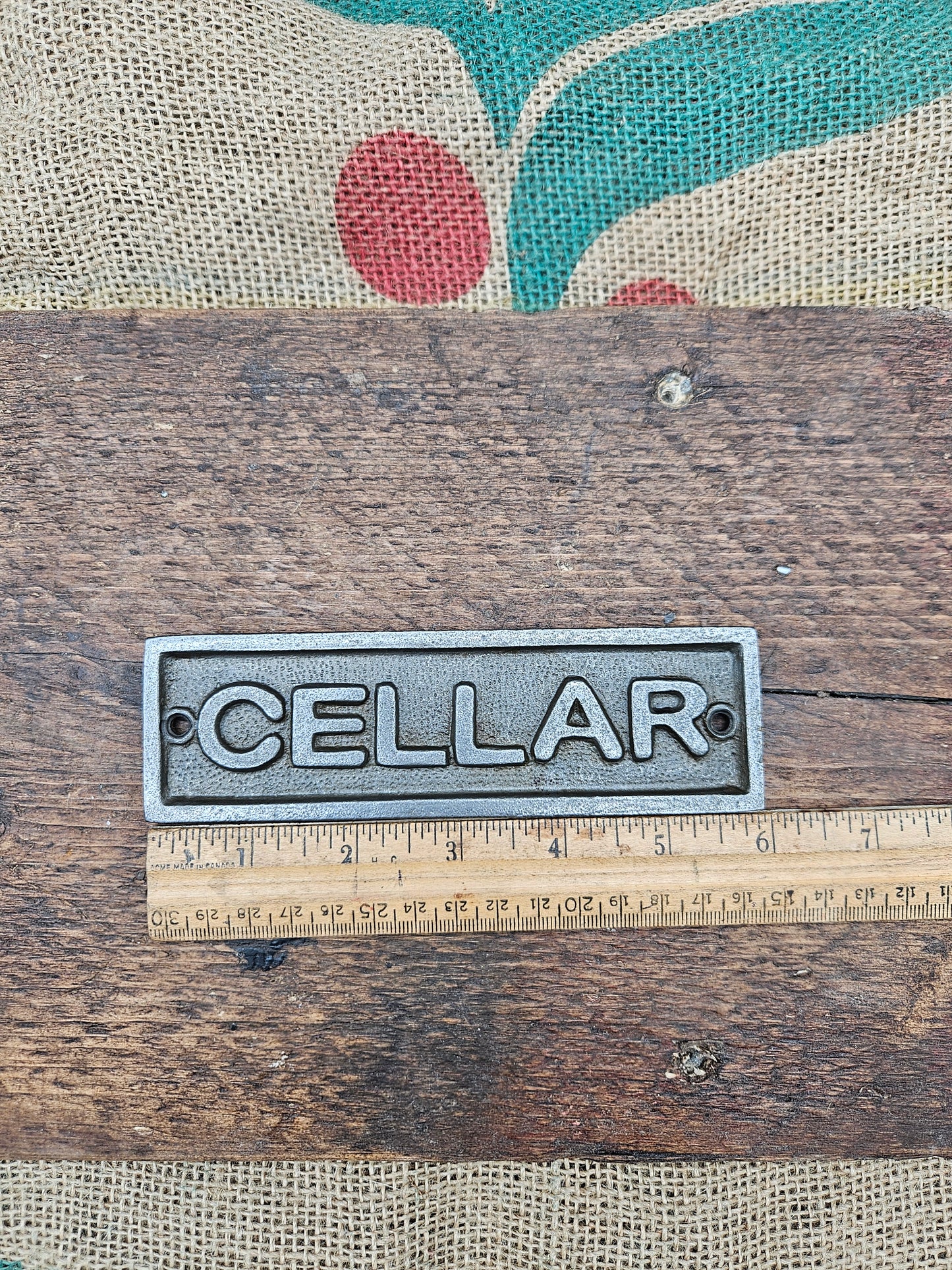 Cellar Plaque