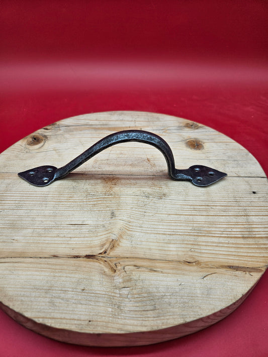 Pull Handle MARSHALL Unequal Hand Forged Antique Iron 255mm