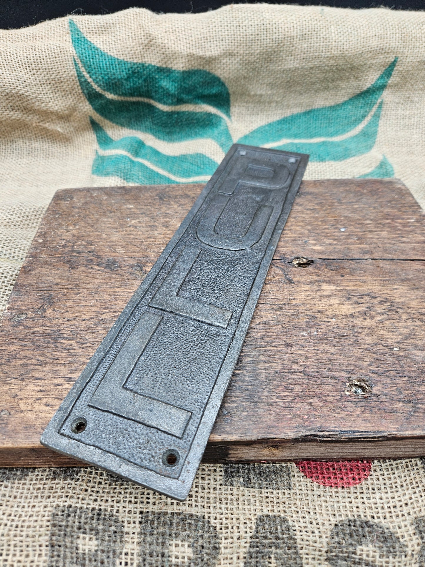 Door Push plate - PULL