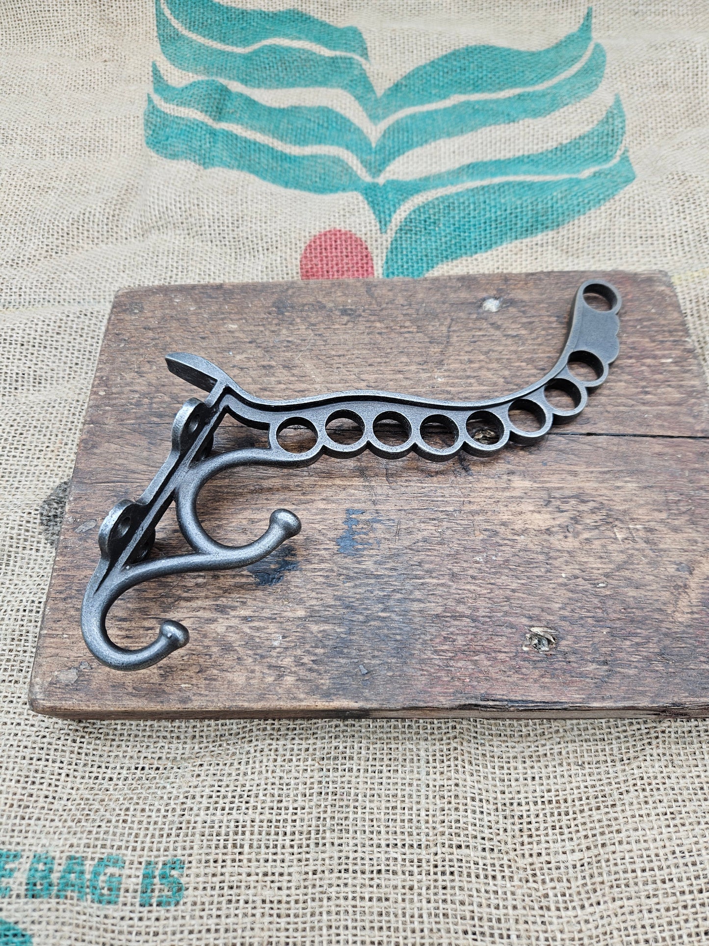 Luggage Carriage Brackets PULLMAN For Rods Cast Antique Iron 250mm