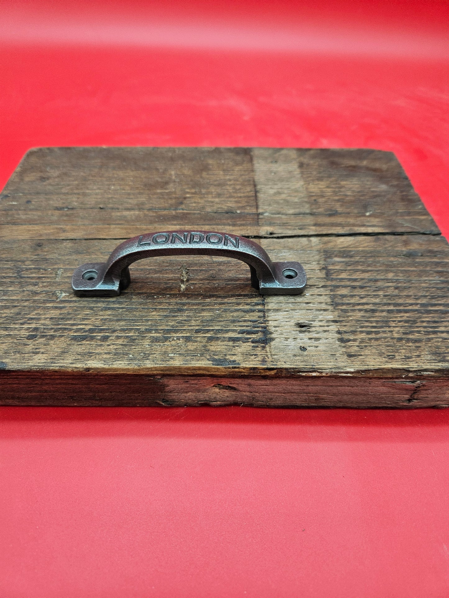 Square D Handle 5" Antique Iron  - London Horizontal/Vertical
