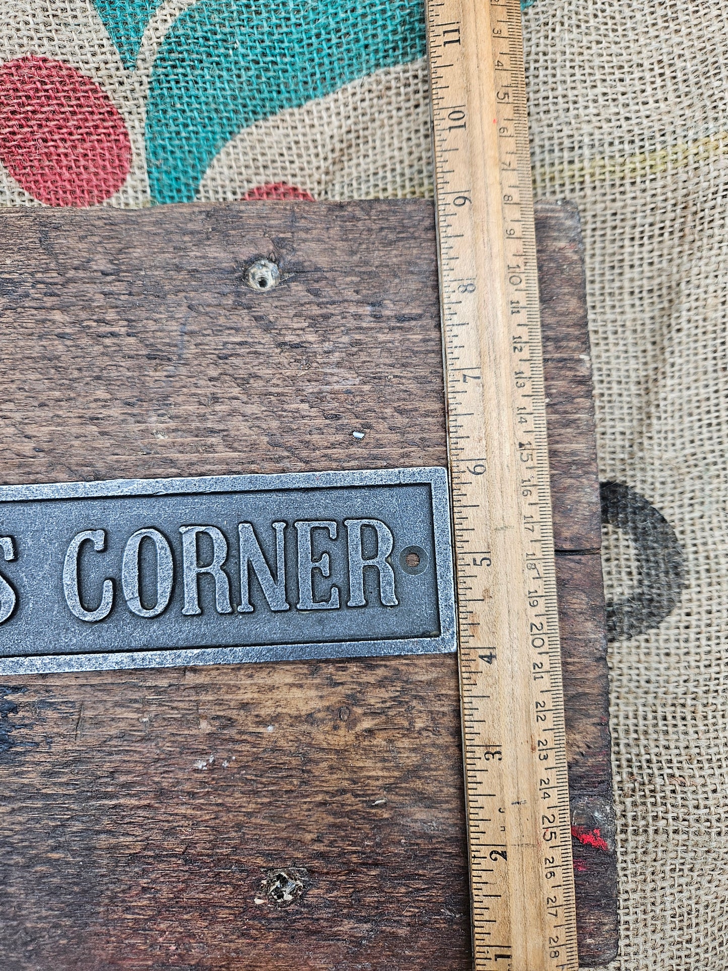 CHAOS CORNER Cast Antique Iron 50mm x 200mm