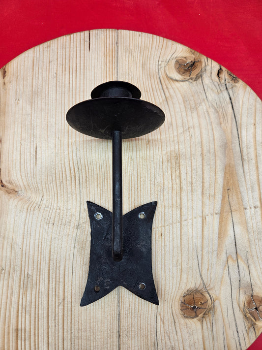 Candle Holder Fancy Plate - Hand Forged